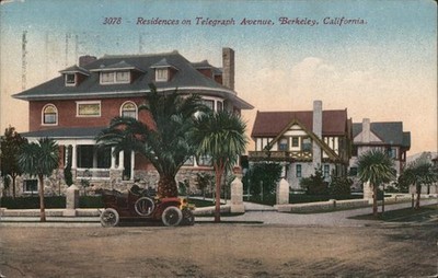 Berkeley, California CA Residences Telegraph Avenue Mitchell 1912 Oakland