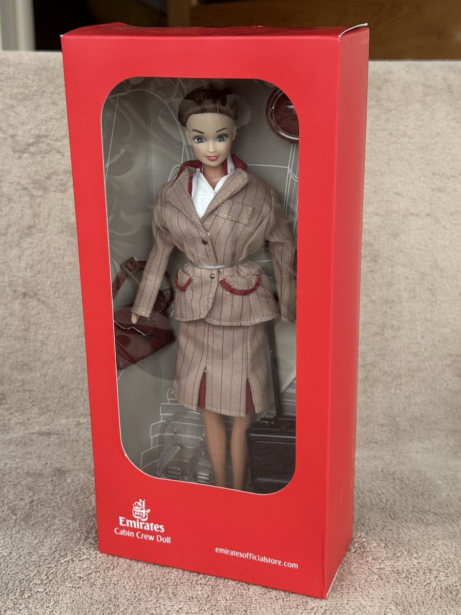 航空機 Barbie - Emirates CabinCrewDoll Emirates A380 Airlines Cabin Crew Doll Official Licensed Product