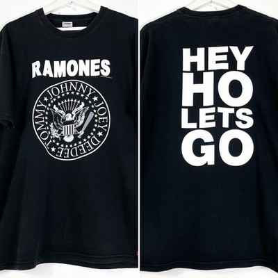 Vintage Ramones T-Shirt Bandshirt Gr.L Herren Schwarz kurzärmliges T-Shirt Logo
