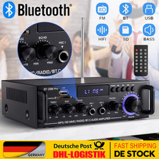 HiFi Stereo Verstärker Amplifier HiFi Bluetooth  AUX FM-Radio USB Karaoke 1200W
