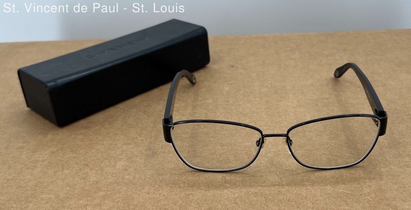 Givenchy Brown Solid Plastic Eyeglass Frames VGV … - image 1