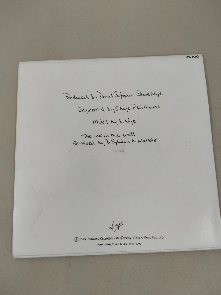 DAVID SYLVIAN The Ink In The Well Ltd Ed 1984 1st Press 7" Vinyl FOLD-OUT SLEEVE - Image 2 of 4