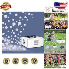 White Fog Bubble Machine 400W 2-in-1 Smoke Maker 8000 Bubbles
