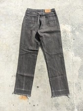 Vintage Polo Ralph Lauren USA Made Black Jeans Authentic Dungarees 30x30 Frayed