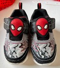SPIDERMAN Sneakers, Kid's Marvel Light Up Shoes, Size 8 Excellent Condition