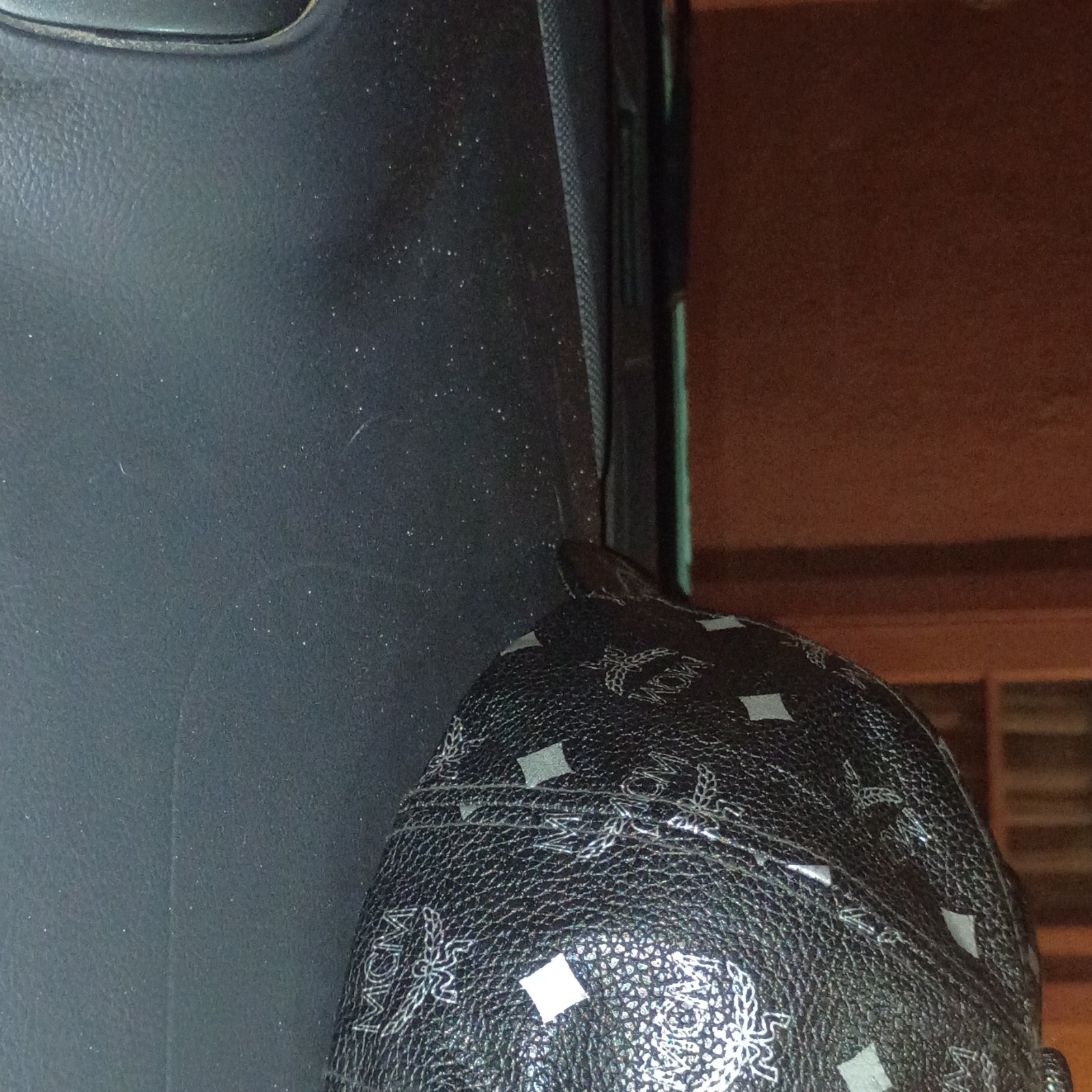 MCM Monogram Black Adjustable Baseball Cap Design… - image 6