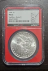 1896 Morgan Silver Dollar NGC MS66 In Vaultbox Red Core - 001 Serial