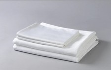 White Bamboo Cotton Luxury Viscose from Bamboo Bed Sheets Set- 240 Thread Count