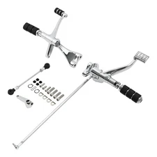 Chrome Forward Control Pegs Lever Linkage Fit For Harley Sportster XL 2004-2013