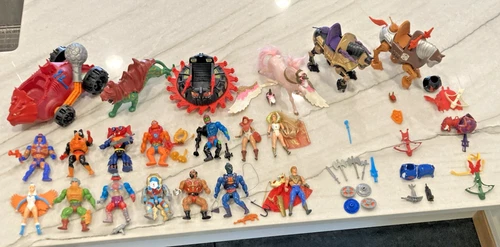 VINTAGE HE MAN**Masters Of The Universe *MOTU* Lot Figures Accessories Vehicles