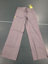 WonderWink 5046 Orgins Womens Tango 7 Pocket Scrub Pant Pewter Large FREE SHIP