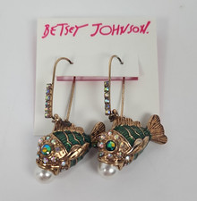 Betsey Johnson B10074-E01 Koi Fish Earrings G...