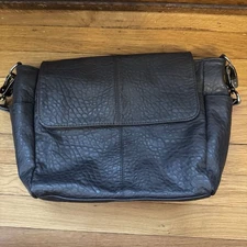Thirty One Jewell Gray Leather Purse