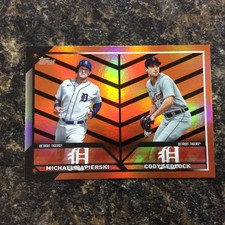 2023 Topps Update Cody Sedlock, Michael Papierski US262 Orange & Black Foil (RC)
