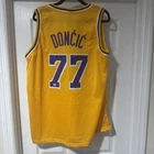 Luka Doncic Los Angeles Lakers Signed Basketball Jersey COA ACA: A46778