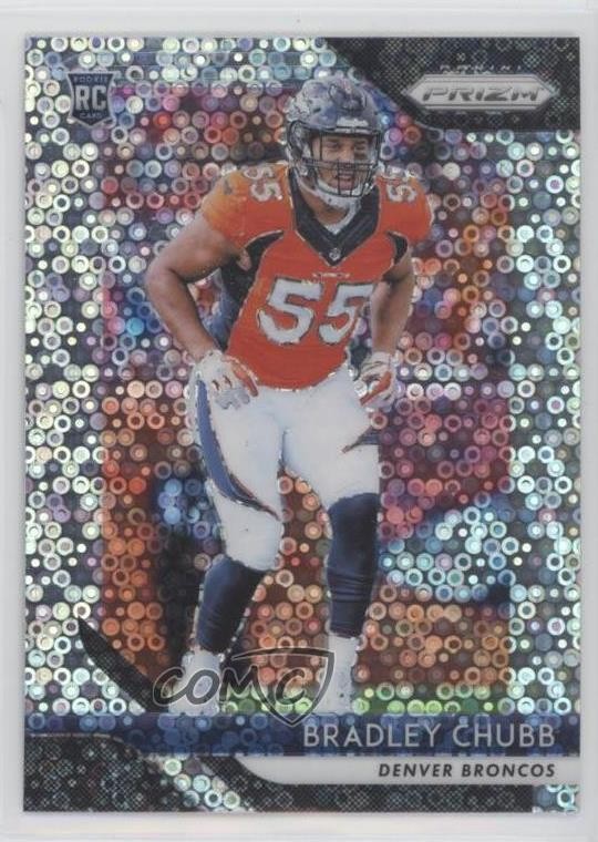 2018 Panini Prizm Rookie Disco Prizm Bradley Chubb #204 8k4