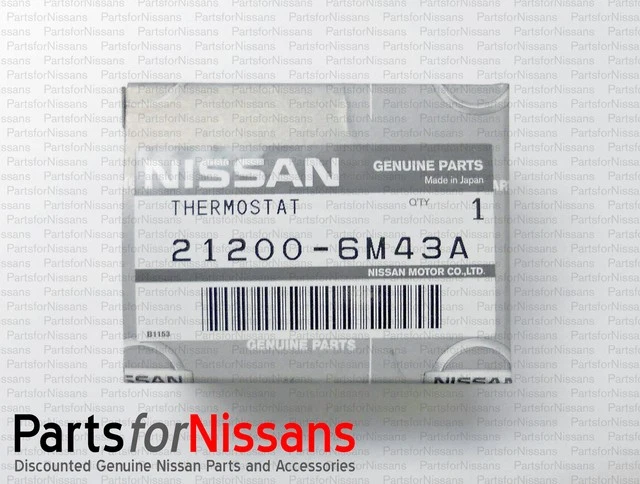 Termostato radiador original Nissan 2000-2006 Sentra OEM NUEVO 21200-6M43A Foto 3 de 4