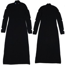 20 Prada Cutout Dress Black Stretch Logo