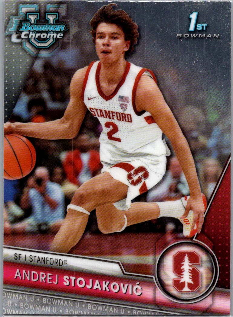 2023-24 Bowman University Chrome #73 Andrej Stojaković