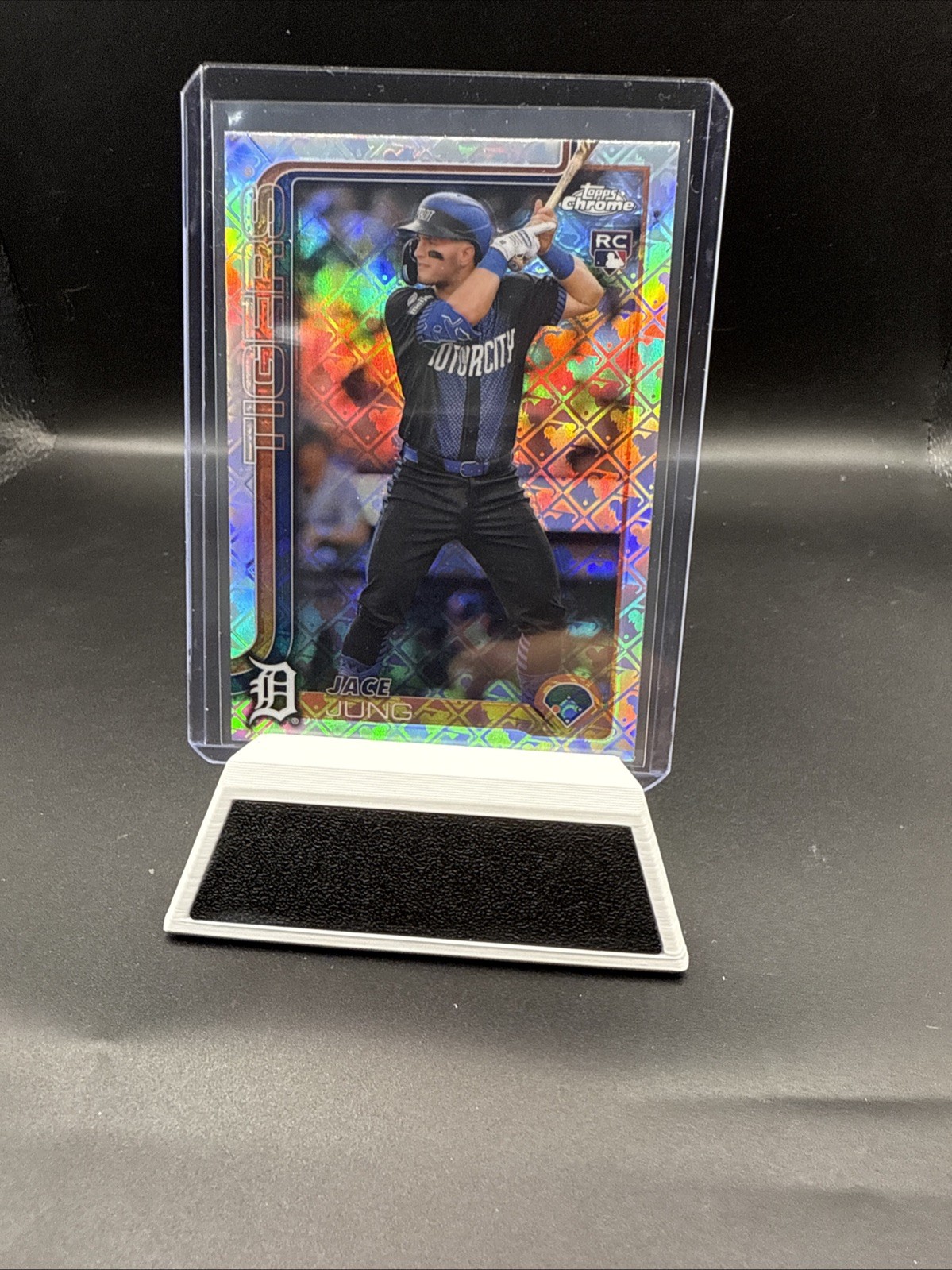 2025 Topps Chrome Logofractor Jace Jung Rookie Detroit Tigers #225