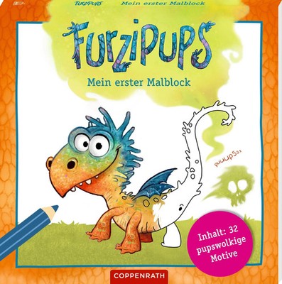 Mein erster Malblock | 32 pupswolkige Motive (Furzipups) | Lackmann | Buch