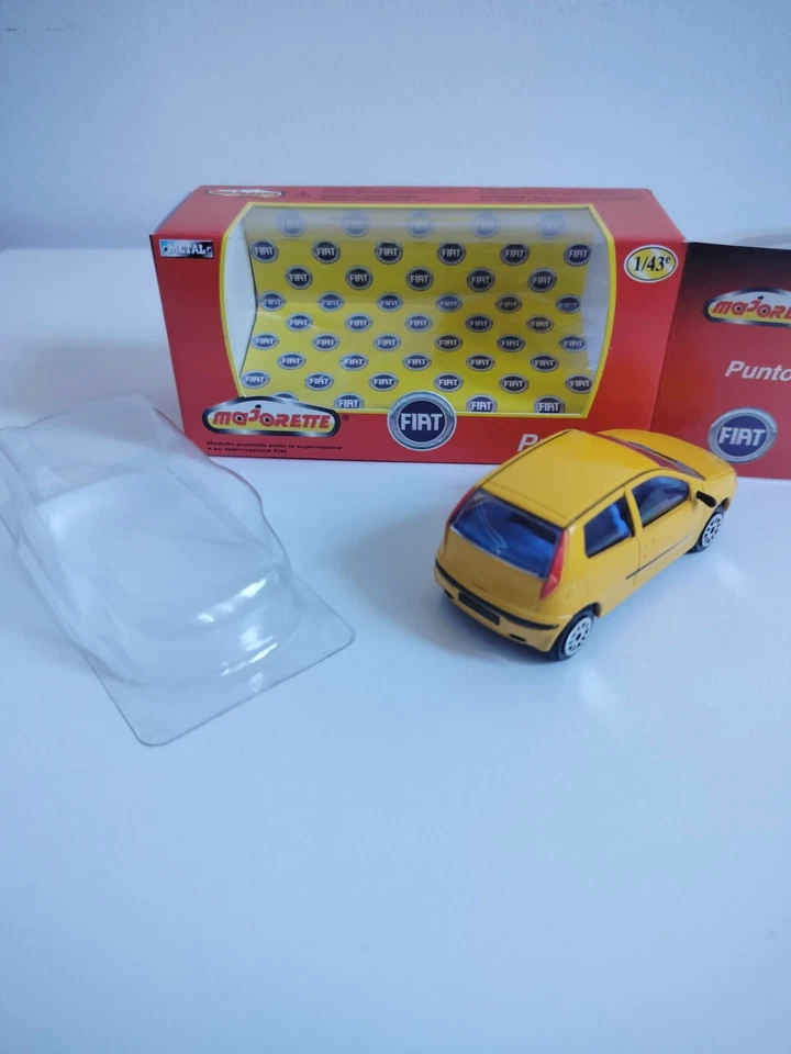 Modellino Fiat Punto 3P Colore Giallo Raro Scala 1/43 Majorette - Immagine 3 di 3