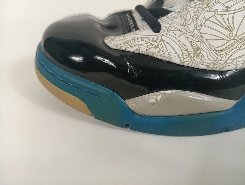 Nike Jordan Dub Zero Foto Azul Blanco 2005 Tenis 311046-102 Hombre Zapato Talla 8 Foto 4 de 4