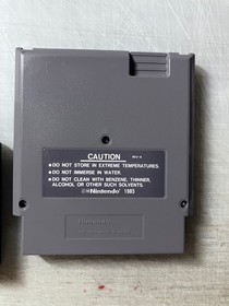 Nintendo NES RoadBlasters Cartridge NES-VE-USA Gray w/ Dust Sleeve Japan Label