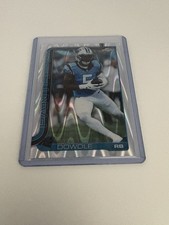 2025 Topps Chrome Rico Dowdle #43 raywave Carolina Panthers Football Card