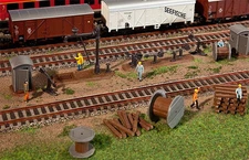 120141 Faller HO Kit of Trackside Accessories - NEW