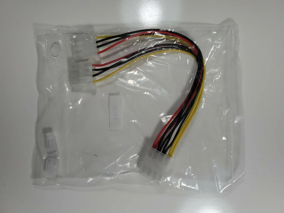 8 Inch 4 Pin Power Cable NEW - Image 2 of 2