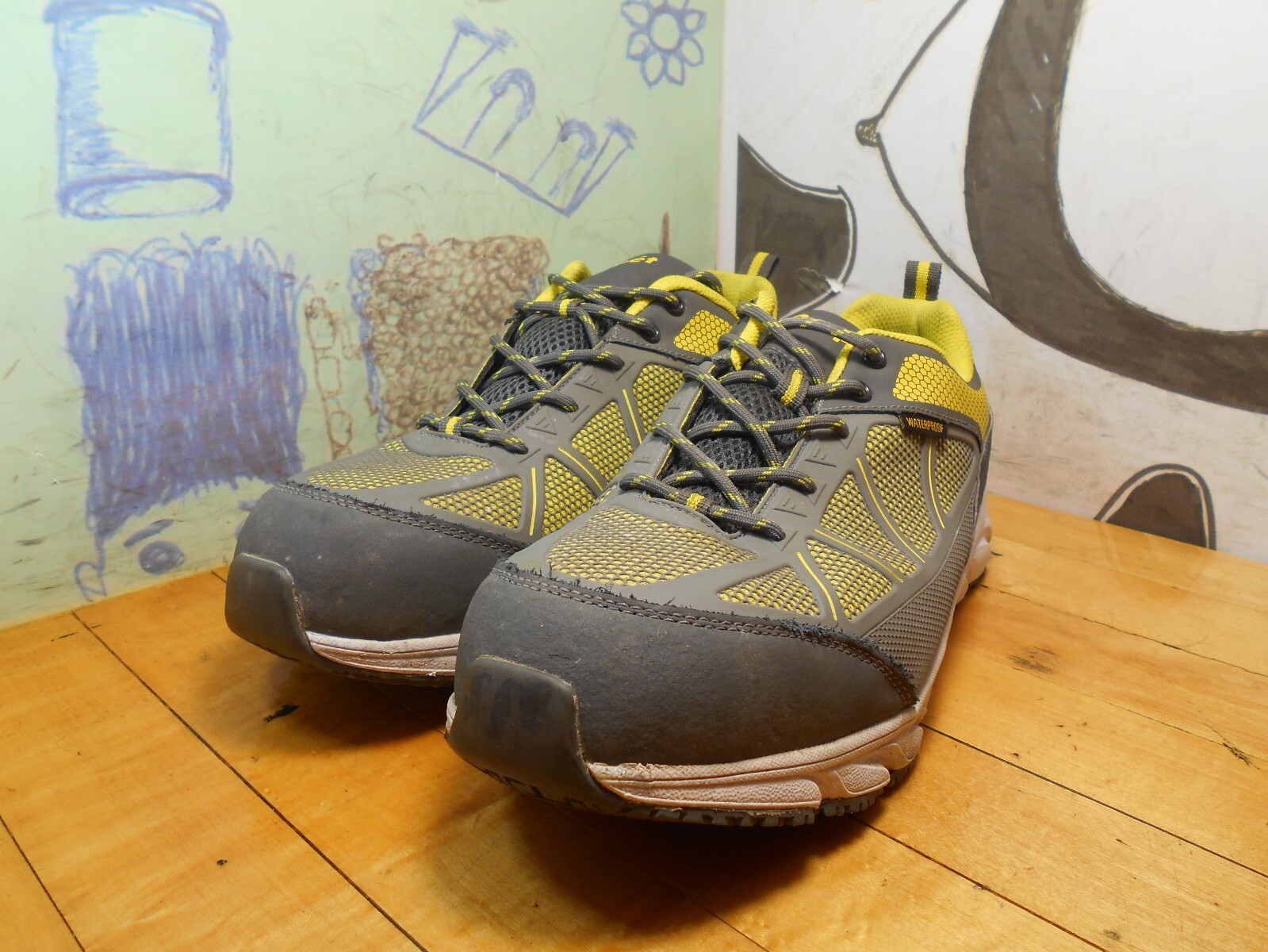 PANTOFOLA D’ORO Sneakers Propet grigie e gialle impermeabili antiscivolo punta di sicurezza uomo 11 5 EEE