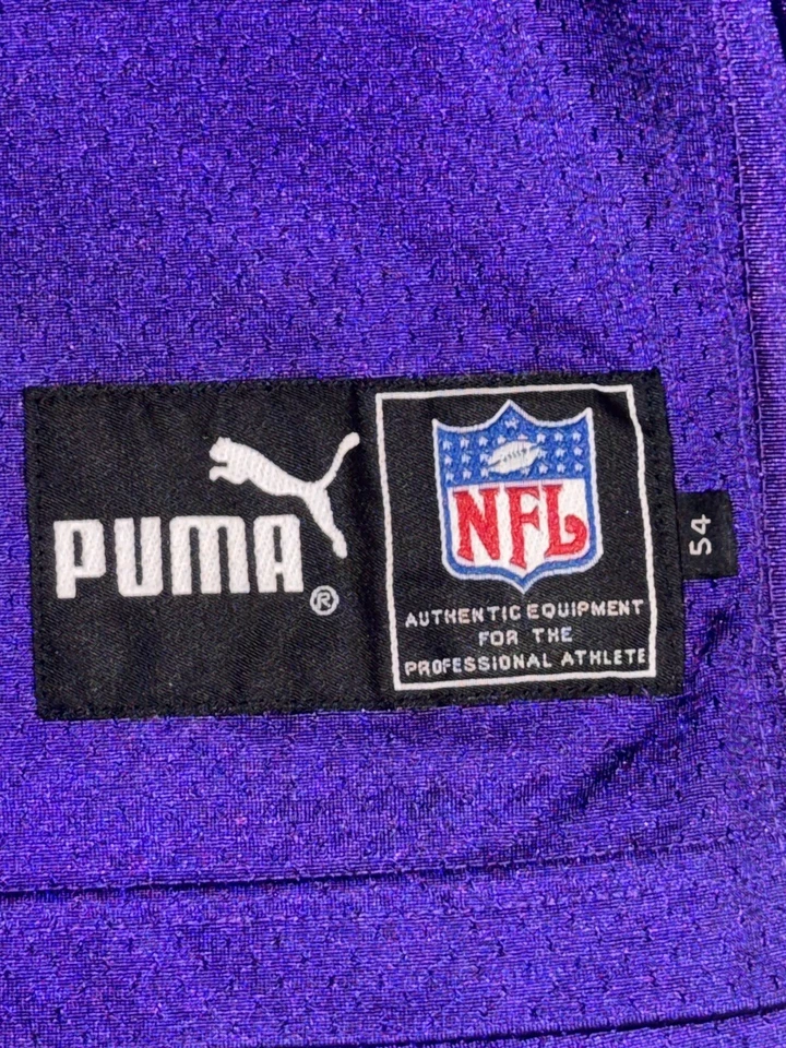 Puma Minnesota Vikings Randy Moss autêntico 40º aniversário. Jersey Patch raro tamanho 54 - Imagem 2 de 4