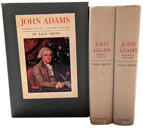 John Adams 2 Vol 1735-1826 President Politics Page Smith 1962 Box Set