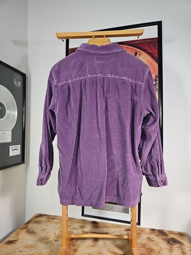 LL Bean Women’s Size XL Corduroy Purple Jacket Flannel Warm Durable Button Down - Picture 6 of 7