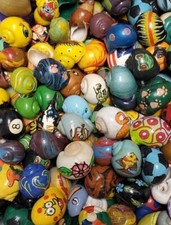 3 RANDOM Painted Hermit Crab Shell Turbo Novelty Aprox 1  " Opening