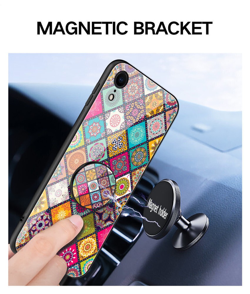 Shockproof Magnetic Phone Case with Holder for iPhone 11 12 13 14 Pro Max