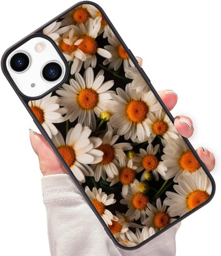 For iPhone SE4 16E 12 13 14 15 16 Pro Max Field Case pretty daisy flowers nature - Picture 17 of 25
