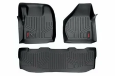 Rough Country Heavy Duty Floor Mats Frt/Rear 08-10 for Ford Super Duty Crew Cab