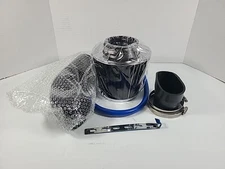 3" Cold Air Intake Pipe Universal Induction Kit Aluminum Hose With Filter Black