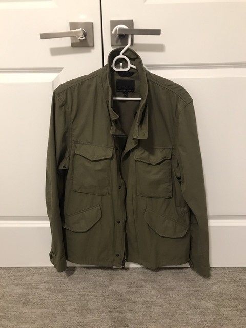 Banana Republic Mens Lightweight Field Jacket Olive Size Medium For Sale Online