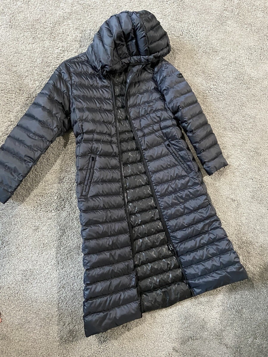 COACH Women's NEW Long Down Coat With Hood In Black Size L $798