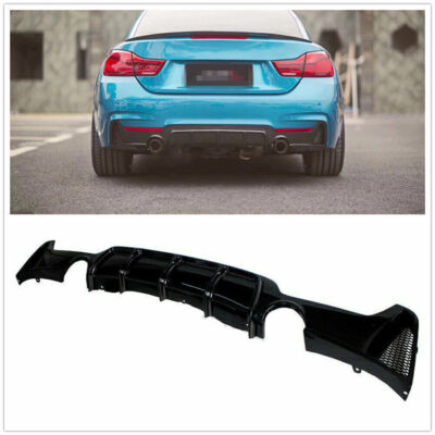 Rear Diffuser Dual Exhaust Tip For 2014-2020 BMW F32 F33 F36 435i M ...