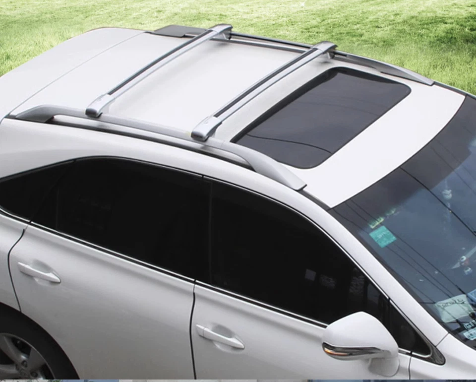 2pcs Silver Crossbar Roof Rail Cross Bar fit for Infiniti QX70 2009-2018 - Imagen 2 de 4