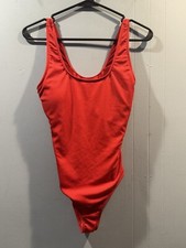 Womens Unbranded Swimsuit Red Ladies Size Large 1 Piece