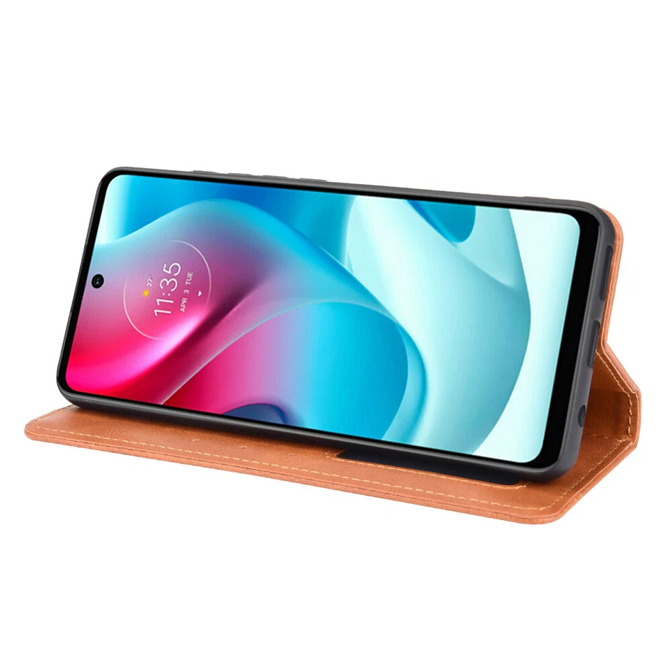 For Motorola Moto G60S G60 Case Shockproof Magnetic Leather Wallet Card Cover - Image 4 of 4