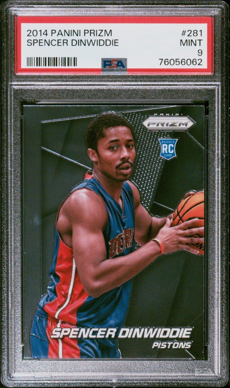 2014 Panini Prizm Spencer Dinwiddie Rookie RC #281 PSA Mint 9!!!