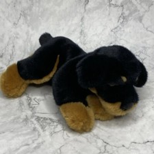 FAO Schwarz Fifth Avenue Rottweiler Soft Puppy Dog Plush 10 Stuffed Animal XX
