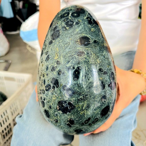 15.18LB Natural Kappa Stone Crystal Ball Polishing Healing6900g - Picture 12 of 15