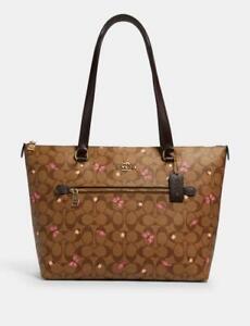 Coach 2712 Gallery Tote In Signature Canvas With Butterfly Print 
